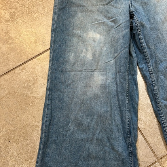 Anthropologie Pilcro High Waist Bleached Wide Leg Culottes Crop Jeans 31 - Picture 7 of 10